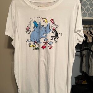 Torrid Dr. Seuss Cat in the Hat Graphic Tee - White
